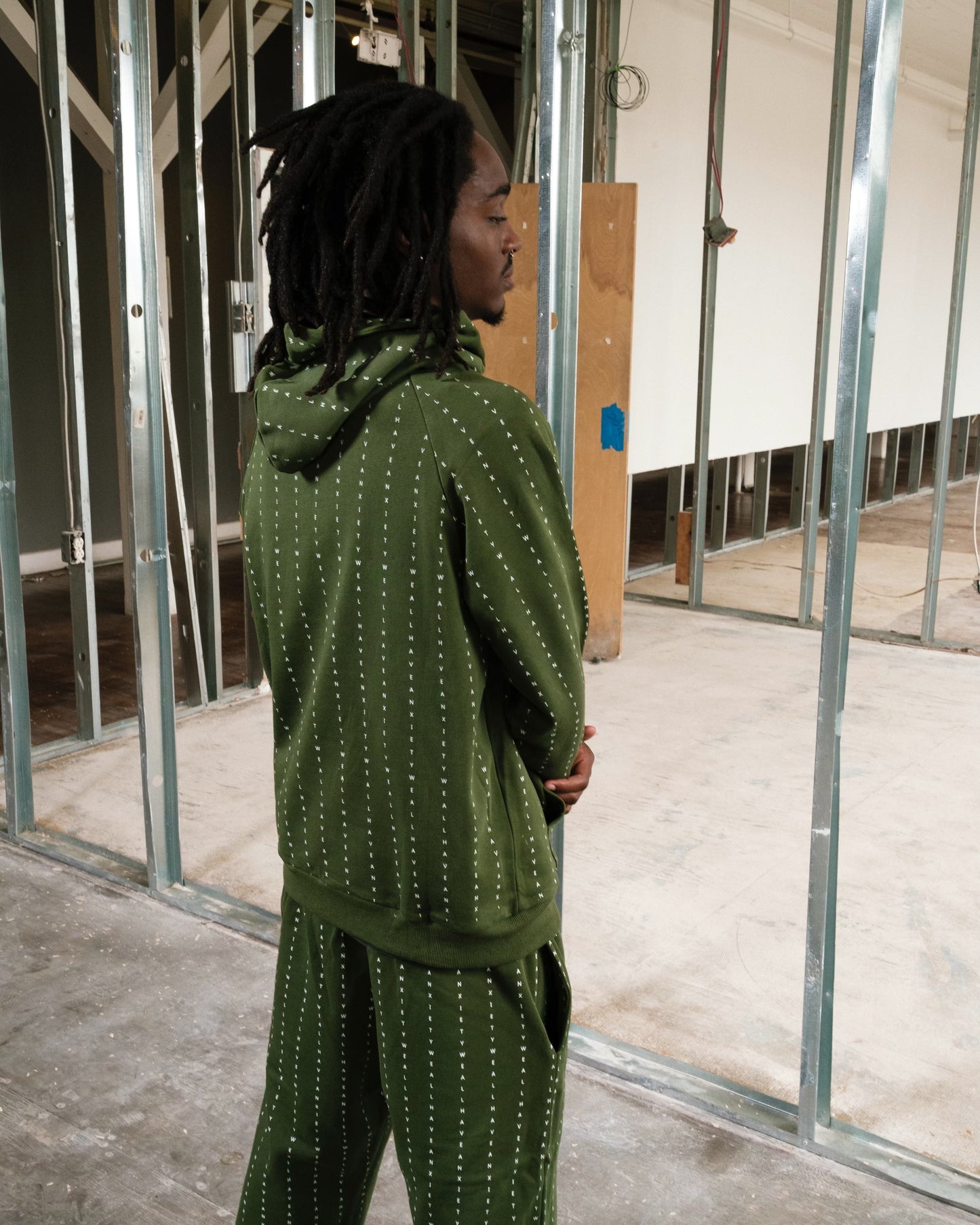 Anxiety Pin Stripe Hoodie