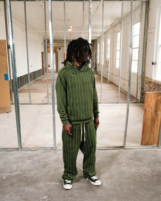 Anxiety Pin Stripe Sweat Pants