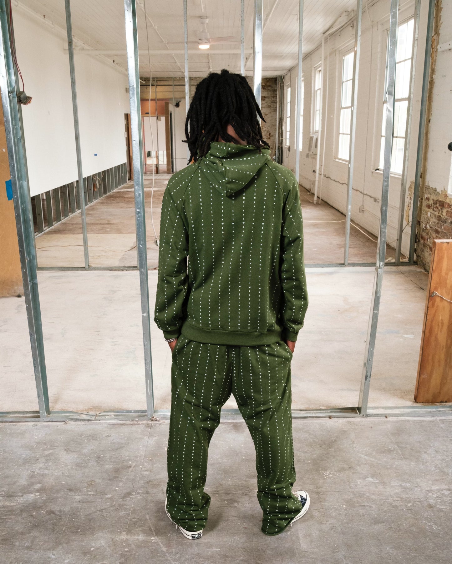 Anxiety Pin Stripe Sweat Pants