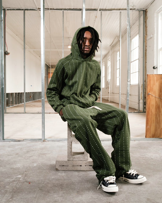 Anxiety Pin Stripe Hoodie