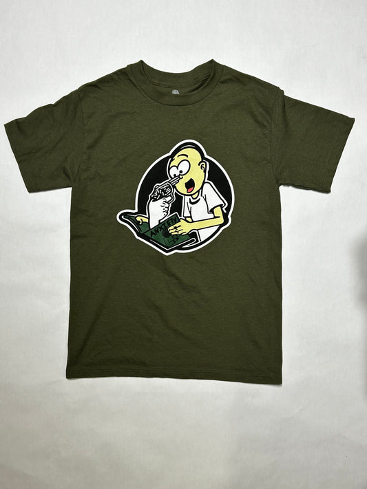 Anxiety Mad Mag Shirt (Military Green)